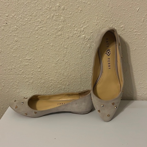 katy Perry Grey Suede The Bella Ballet Flats Size 7 - Picture 3 of 8